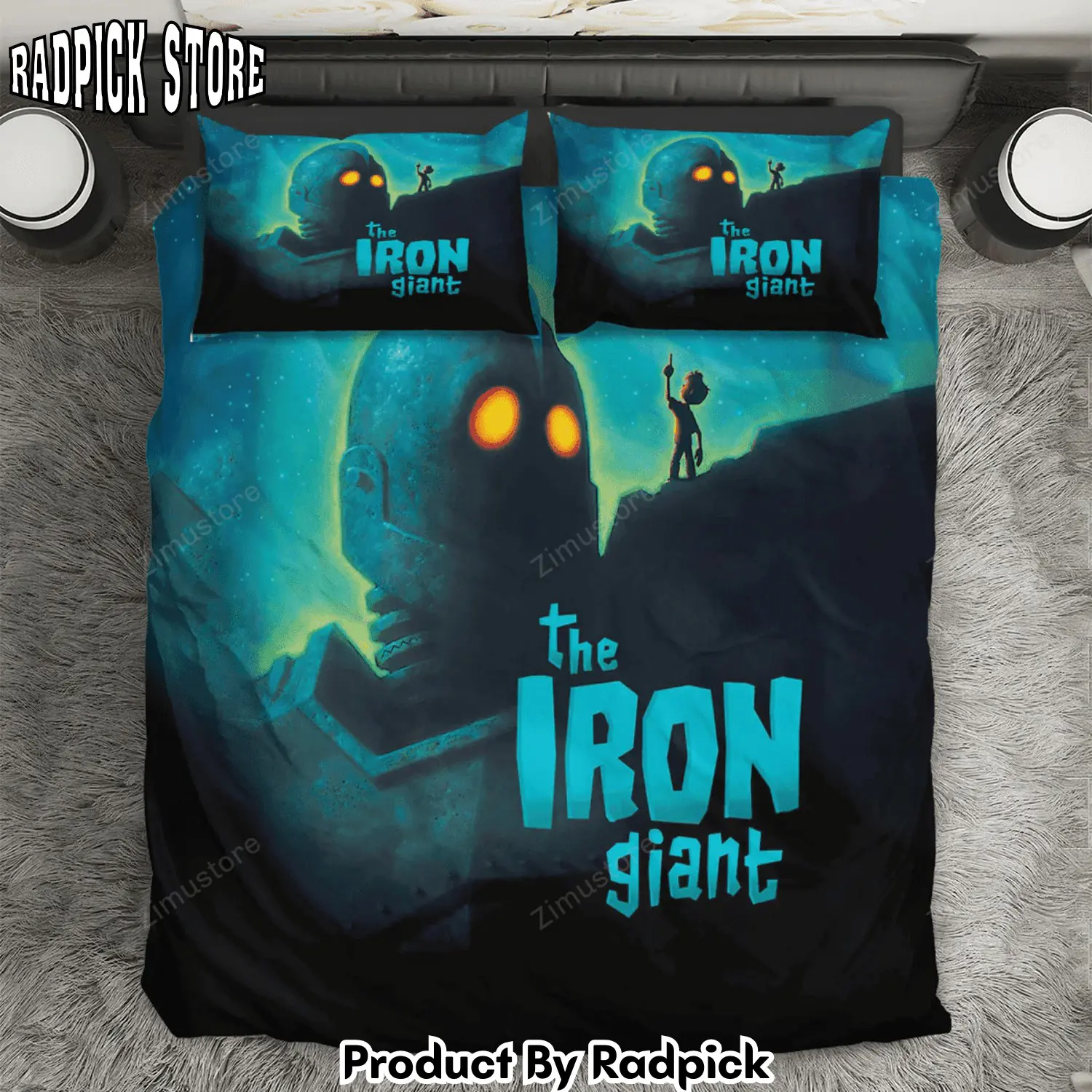 Radpick the iron giant poster 6 3pcs 3pcs bedding set duvet cover and pillow cases gift for fan rp3271188